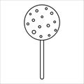 cake pops chocolate day sweet food icon