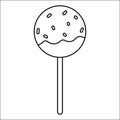 cake pops chocolate day sweet food icon