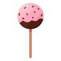 cake pops chocolate day sweet food icon