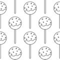 cake pops chocolate day sweet food pattern