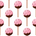 cake pops chocolate day sweet food pattern