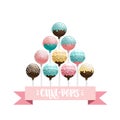 Cake pops set.