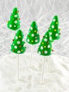 Christmas cake pops with decorations Royalty Free Stock Photo