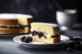 A classic English tea cake with its light, buttery sponge and sweet currant filling.Â 