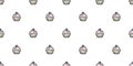 Cake seamless pattern cupcake vector cookie pretzel snack bread scarf isolated wallpaper tile background cartoon doodle illustrati