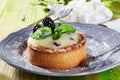 Cake of semolina blackberries, winter, holiday and