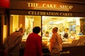 The cake shop, celebration cakes, Oxford covered market Royalty Free Stock Photo