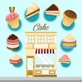 Cake Shop Infographic Illustration Design