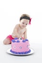 Cake smash shoot: Baby girl and big cake!