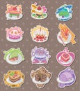 Cake stickers Royalty Free Stock Photo