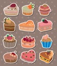 Cake stickers Royalty Free Stock Photo