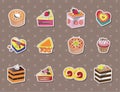Cake stickers Royalty Free Stock Photo