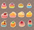 Cake stickers Royalty Free Stock Photo