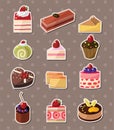 Cake stickers Royalty Free Stock Photo