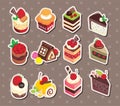 Cake stickers Royalty Free Stock Photo