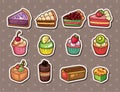 Cake stickers Royalty Free Stock Photo