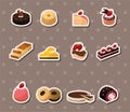 Cake stickers Royalty Free Stock Photo