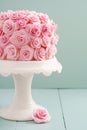 Cake with sugar roses