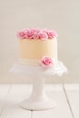 Cake with sugar roses