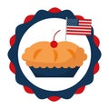 Cake swwet flag american food celebration