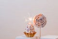 Cake tart white set sail champagne delivery sparkler firecracker