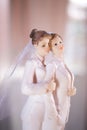 Cake topper lesbian wedding couple