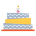 Cake Vector icon which can be easily modified or edit Royalty Free Stock Photo