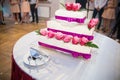 Cake at a wedding Royalty Free Stock Photo