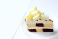 Cake white chocolat. Royalty Free Stock Photo
