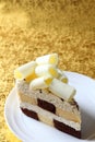 Cake white chocolat. Royalty Free Stock Photo