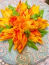 Cake with Yellow Tulips