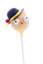 Cakepop with face for children birthday Royalty Free Stock Photo