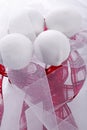 cakepops with red decoration Royalty Free Stock Photo