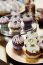 Cakes, candy bar at the wedding Royalty Free Stock Photo