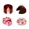 Isometric cakes set