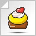 Cakes muffins sweets icons_10