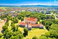 Cakovec old town in green park aerial view Royalty Free Stock Photo