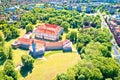 Cakovec old town in green park aerial view Royalty Free Stock Photo