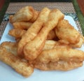 Cakwe or Youtiao Fried Dough. Royalty Free Stock Photo