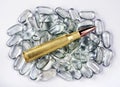 50 Cal Bullet. Royalty Free Stock Photo