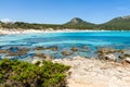 Cala Agulla, a unique beach of Majorca. Spain Royalty Free Stock Photo