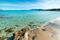 Cala Andreani under a blue sky in springtime Royalty Free Stock Photo