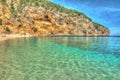 Cala Biriola on a clear day in hdr Royalty Free Stock Photo