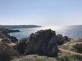 This is the coast at Cala Blava.