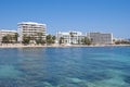 Cala Bona hotels, Majorca island, Spain Royalty Free Stock Photo