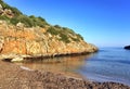 Cala Brafi virgin beach Royalty Free Stock Photo