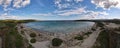 Cala Brandinchi beach with its beautiful white sand, and turquoise water. Tavolara, Sardinia, Italy. Royalty Free Stock Photo