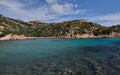 Cala Brigantina beach, little cove in Caprera island, Sardinia Royalty Free Stock Photo