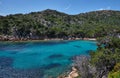 Cala Brigantina beach, little cove in Caprera island, Sardinia Royalty Free Stock Photo