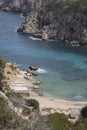 Cala d'en Serra Beach and Cove, Portinatx; Ibiza Royalty Free Stock Photo